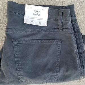 Men's FLINT AND TINDER 5-Pocket Cotton "STRAIGHT FIT" Pants 34x30